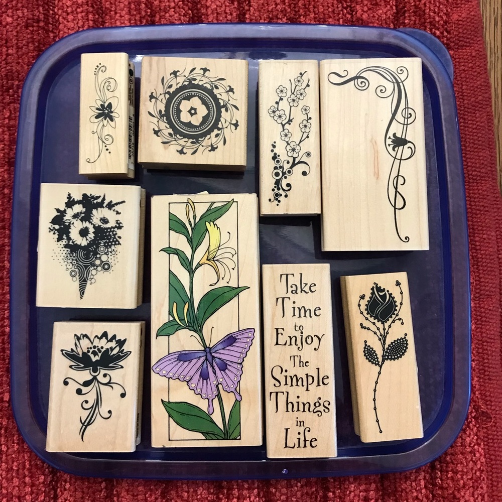 Collection of 12 Rubber Stamps